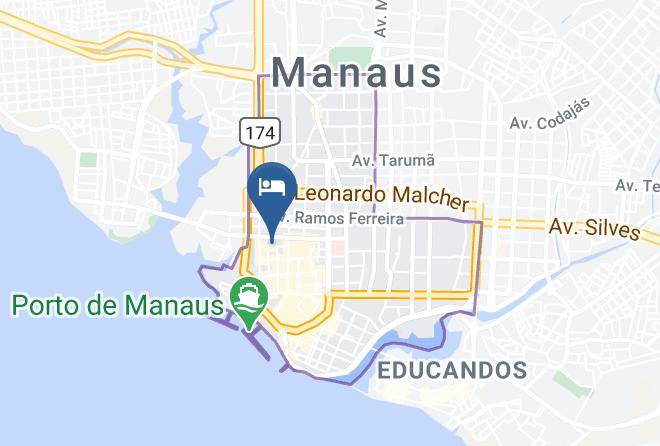 Manaus - Hotel Perola Maps