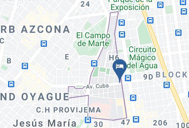 Hotel Peru Pacifico Map