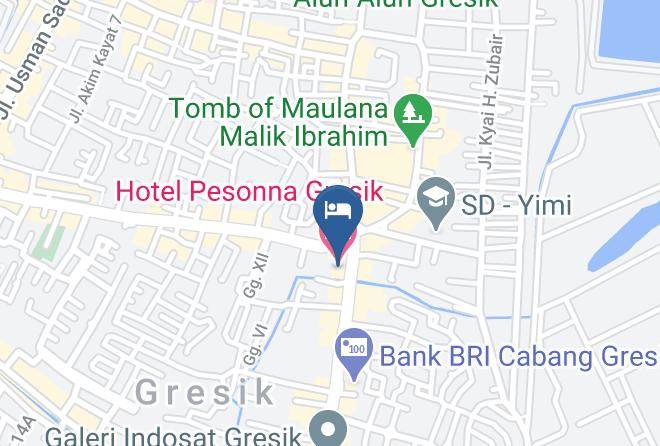Hotel Pesonna Gresik Map