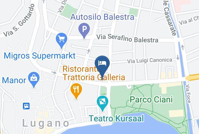 Hotel Pestalozzi Lugano Map