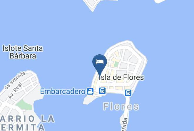Flores - Hotel Peten Maps