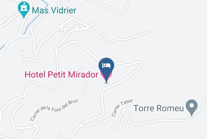 Barcelona - Hotel Petit Mirador Maps