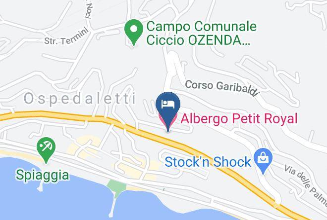 Imperia - Albergo Petit Royal Maps