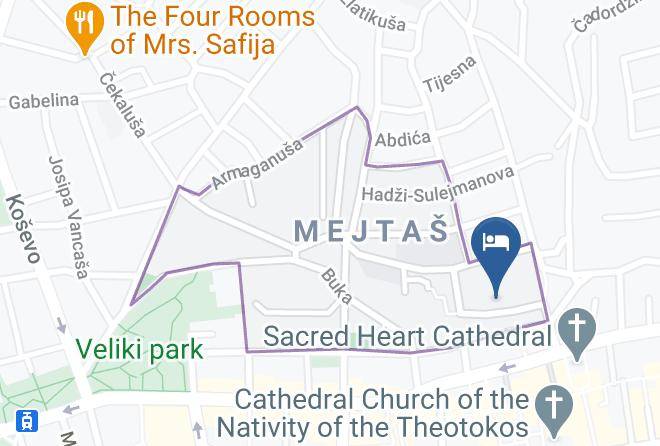 Sarajevo - Hotel Petrakija Maps