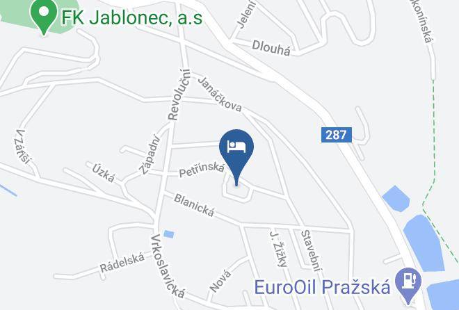Jablonec Nad Nisou - Ubytovna Petrin Maps