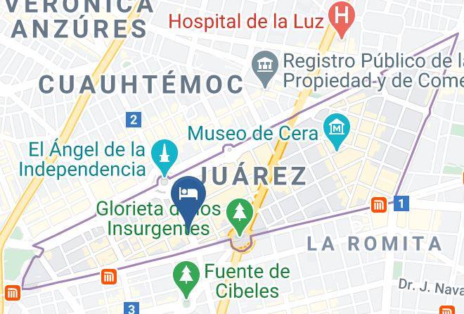 Cuauhtemoc - Hotel Plaza Florencia Maps