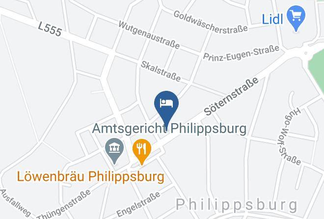Karlsruhe - Hotel Philippsburger Hof Maps