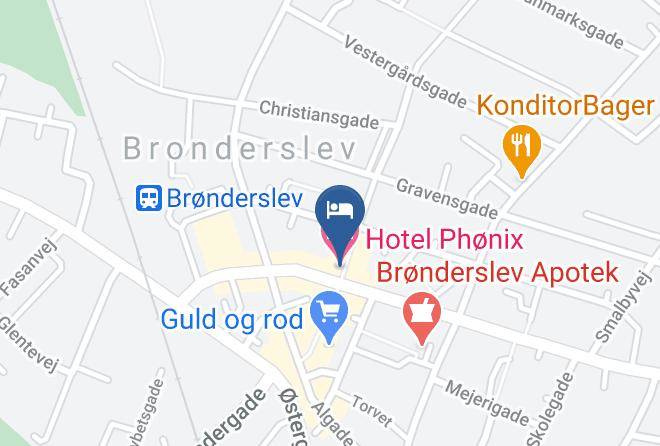 Bronderslev - Hotel Phonix Maps