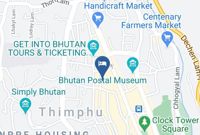 Thimphu - Hotel Phuntsho Pelri Maps