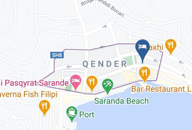 Saranda - Hotel Piaca Maps