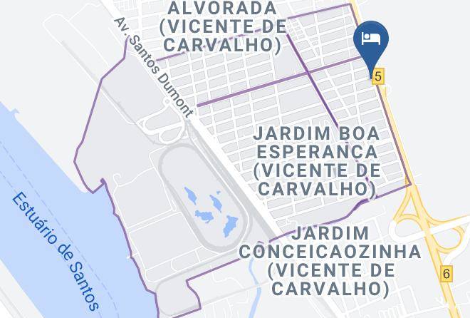 Hotel Piacaguera Mapa
 - Sao Paulo - Guaruja