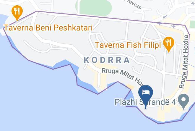 Saranda - Hotel Piccolino Maps