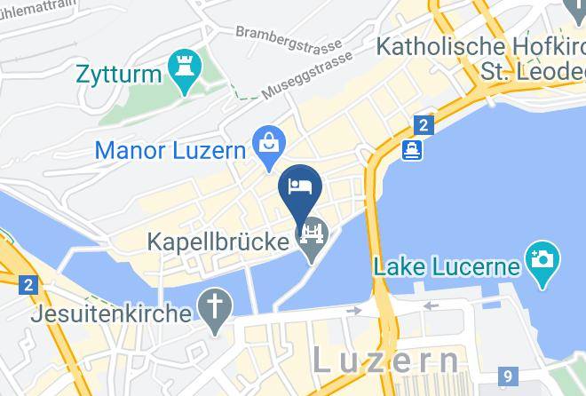 Hotel Pickwick Luzern Map