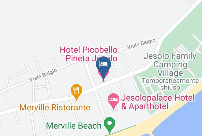 Hotel Picobello Pineta Jesolo Map