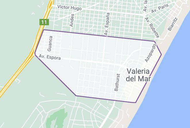 Pinamar - Hotel Piedras Doradas Maps
