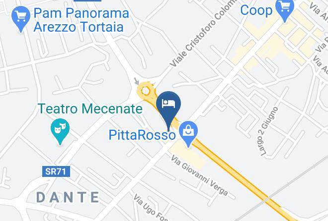 Arezzo - Hotel Piero Della Francesca & Ristorante Pizzeria 129 Maps