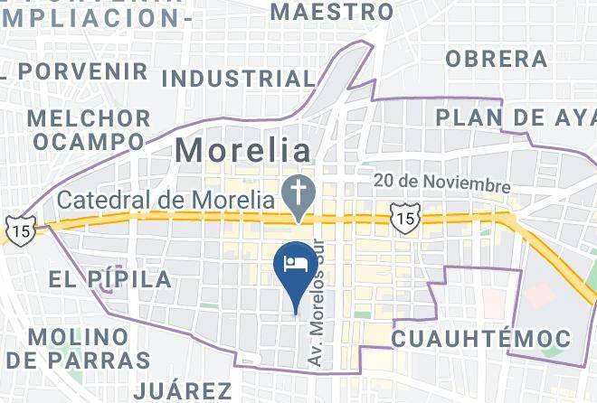 Morelia - Hotel Pila Del Angel Maps