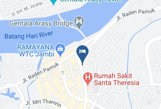 Kota Jambi - Hotel Pinang Maps