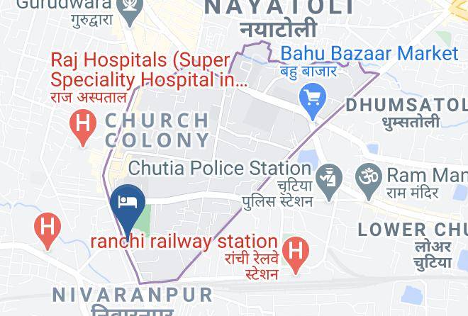 Ranchi - Hotel Pink Ciry Maps