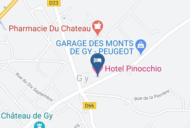 Haute Saone - Hotel Pinocchio Maps