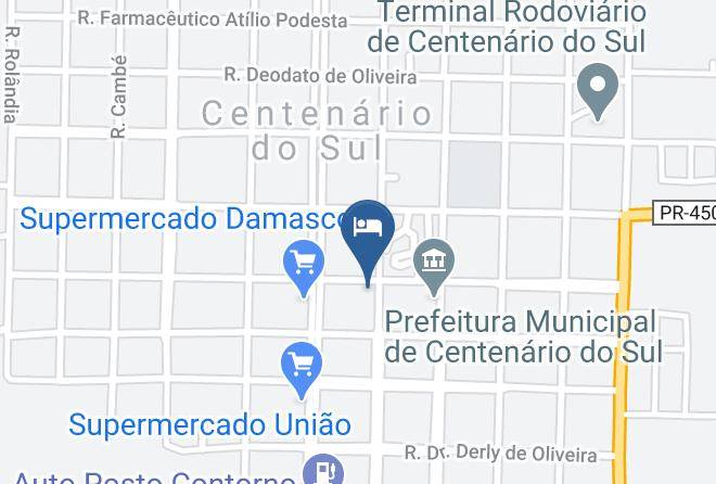 Centenario Do Sul - Hotel Piovezan Maps
