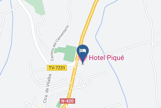 Tarragona - Hotel Pique Maps
