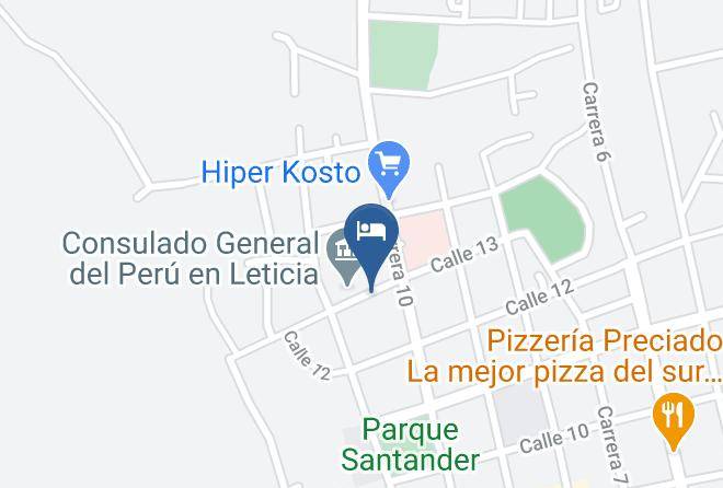 Leticia - Hotel Pirarucu Maps