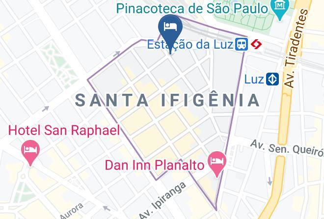 Sao Paulo Republica - Hotel Piratininga Maps