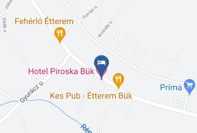 Buk - Hotel Piroska Buk Maps