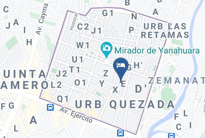 Yanahuara - Hotel Piru Wasi Arequipa Maps
