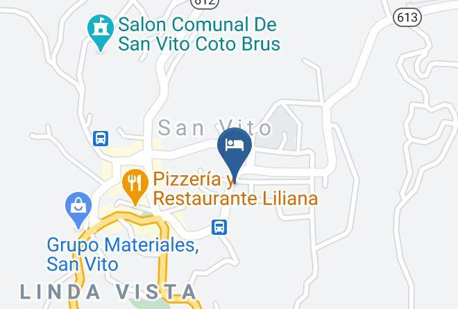 Coto Brus - Hotel Pittier Maps