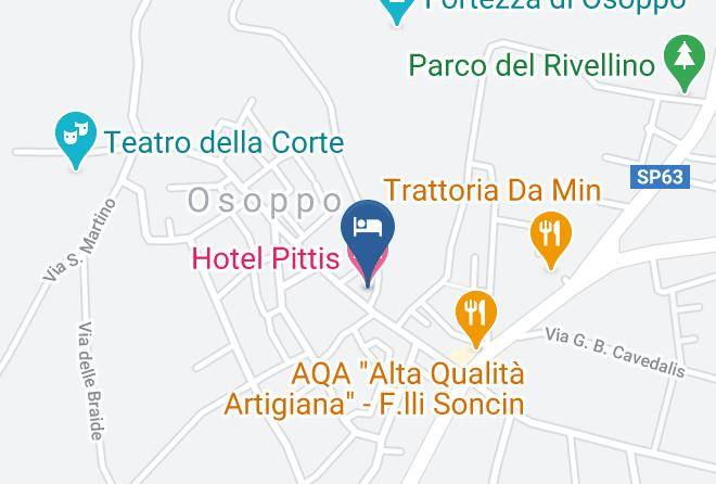 Udine - Hotel Pittis Maps