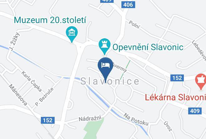 Jindrichuv Hradec - Hotel Pivonka Maps