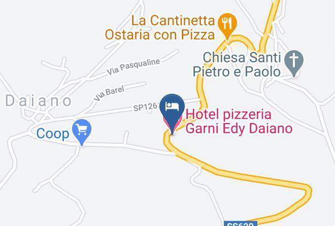 Trento - Hotel Pizzeria Garni Edy Daiano Maps