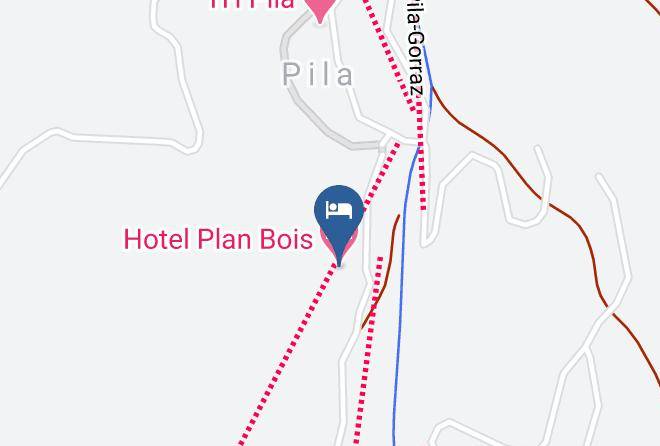 Aosta - Hotel Plan Bois Maps