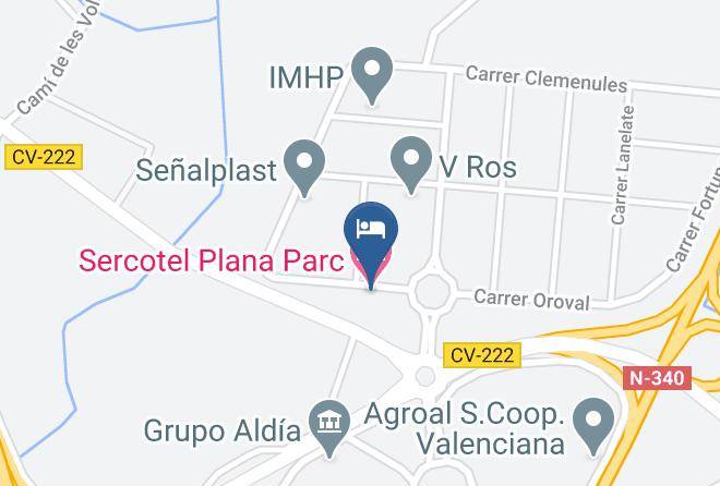 Castellon - Hotel Plana Parc Maps