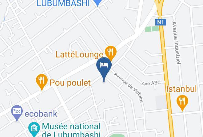 Lubumbashi - Hotel Planet Hollybum Maps