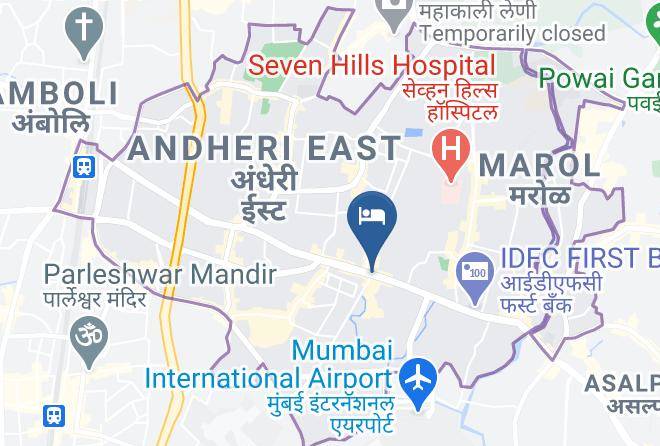 Hotel Planet Plaza Mumbai Map