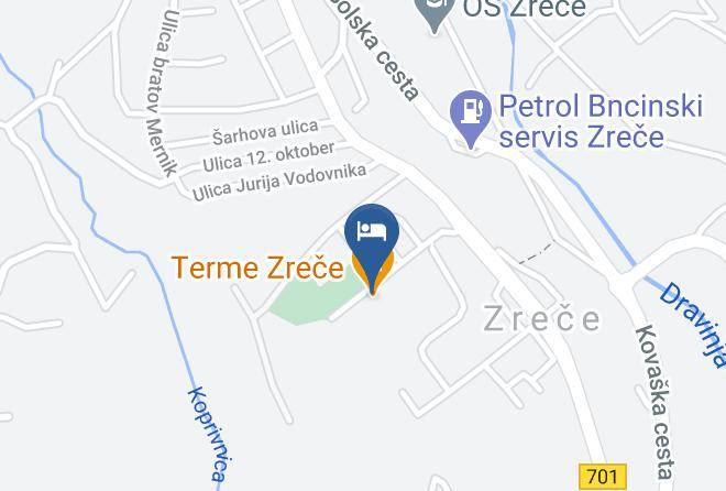 Zgornje Zrece - Hotel Planja Rogla Maps