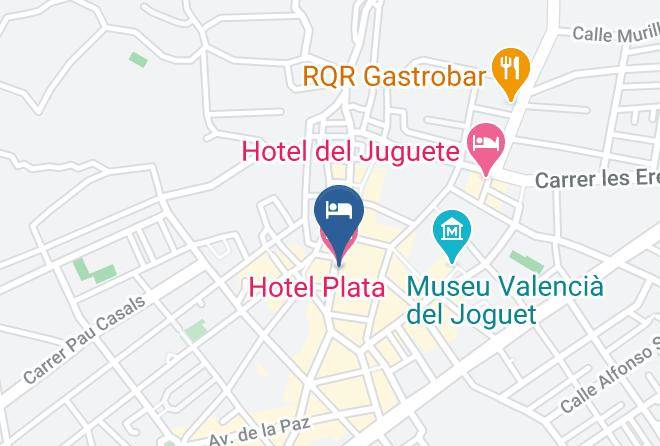 Alicante - Hotel Plata Maps