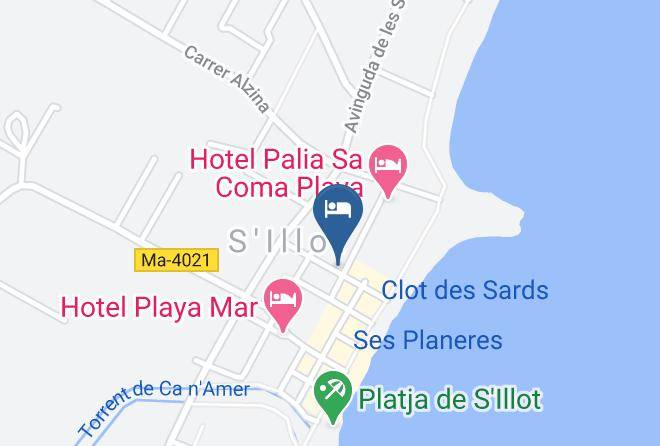 Hotel Playa Blanca Map
