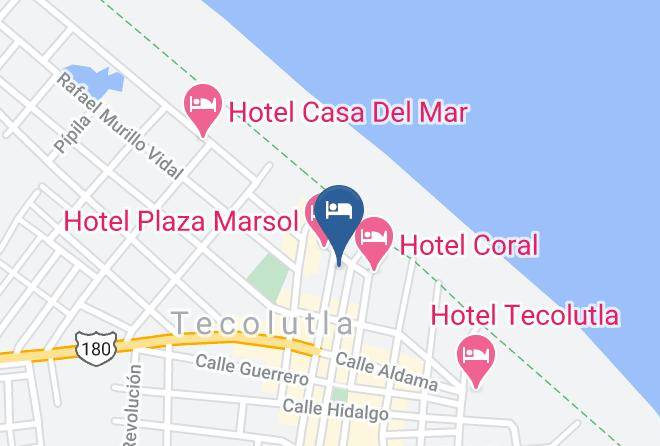 Tecolutla - Hotel Playa Maps