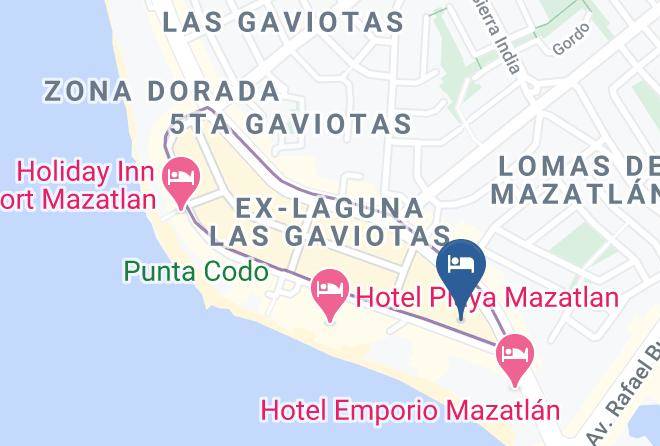 Mazatlan - Hotel Playa Bonita Mazatlan Sinaloa Maps