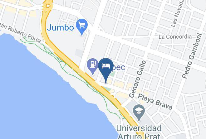 Iquique Province - Hotel Playa Brava Maps