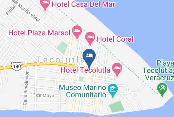 Tecolutla - Hotel Playa Del Mar Maps