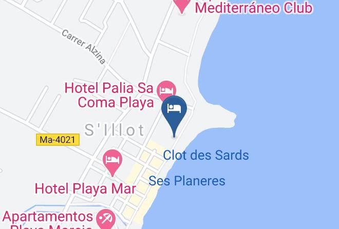 Hotel Playa Dorada Mallorca Map