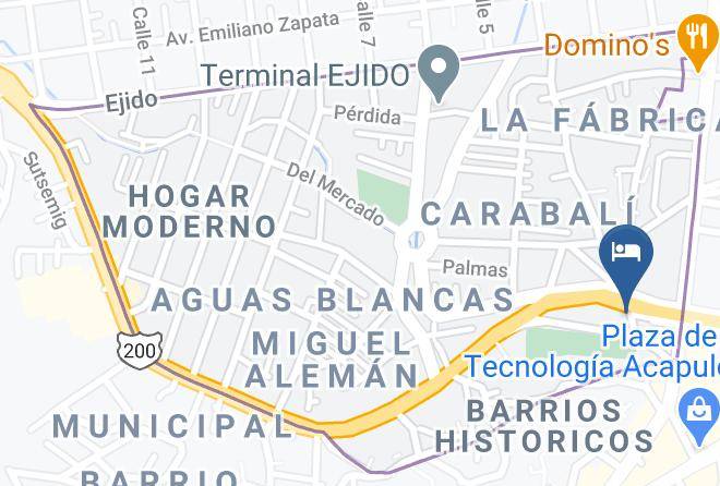 Acapulco De Juarez - Hotel Playa Hornos Maps