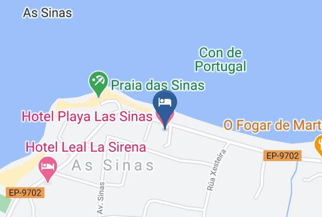 Hotel Playa Las Sinas Map