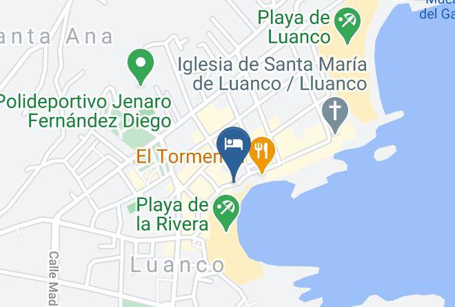 Asturias - Hotel Playa Luanco Maps