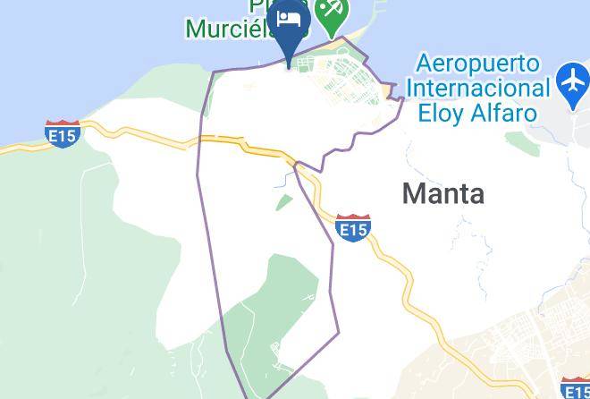 Manta - Hotel Playa Murcielago Maps